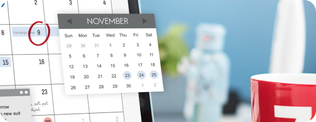 A calendar representing flexible tenure planning